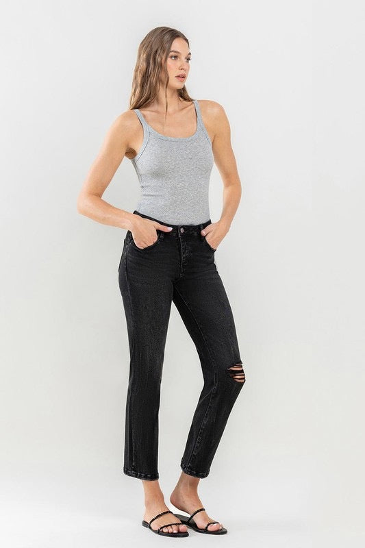 Well Behaved High Rise Straight Jeans