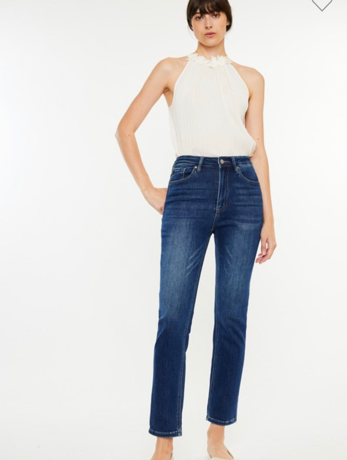 Kancan High Rise Slim Straight Jeans