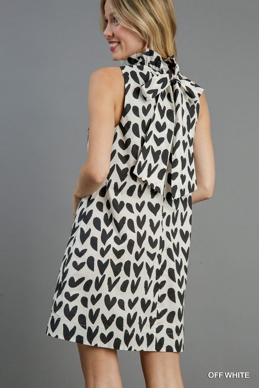 Heart Print Dress