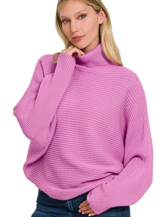 Perfect Pink Turtleneck Sweater