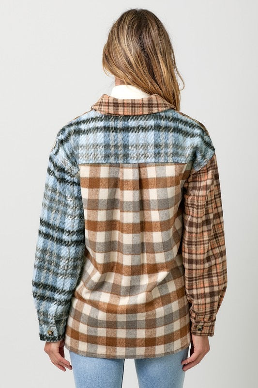 Mixed Plaid Shacket