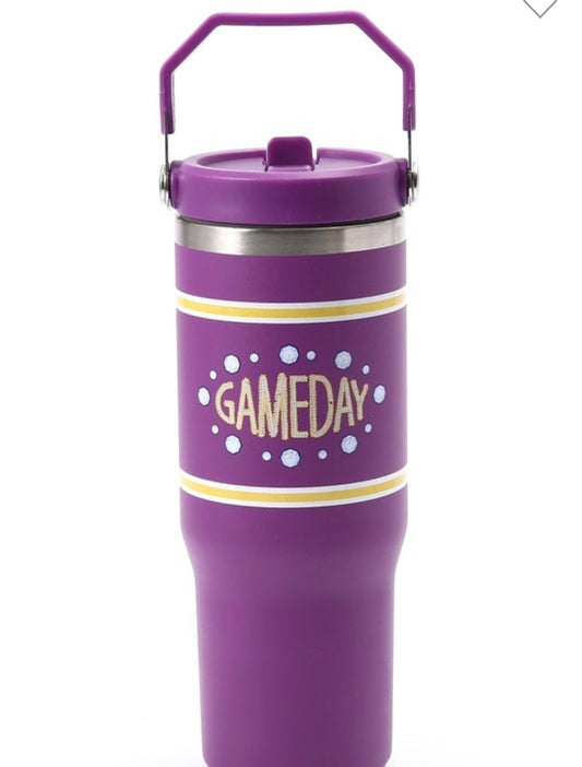 Purple & Gold Gameday Tumbler