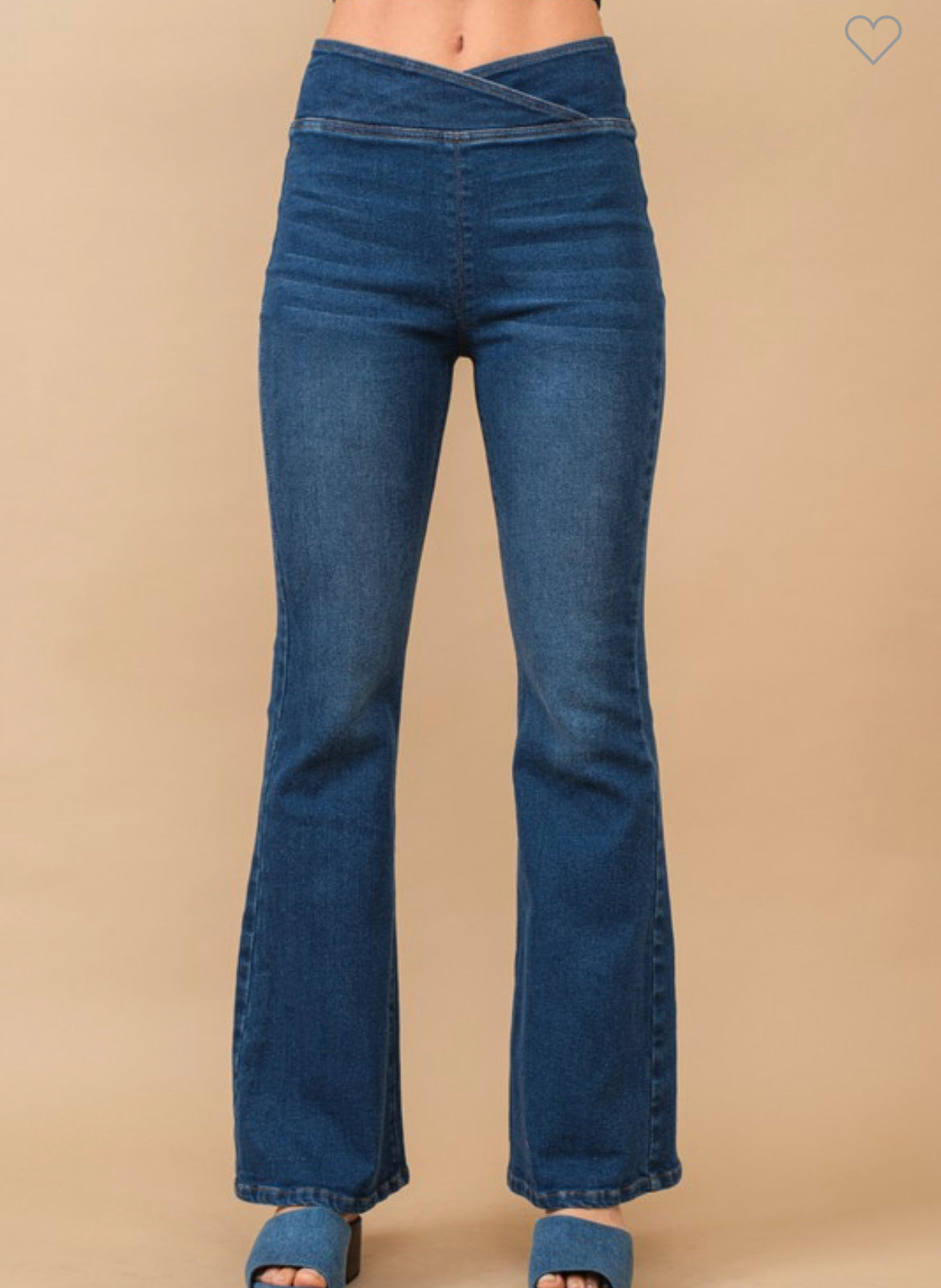 Front overlap Bell Jeans