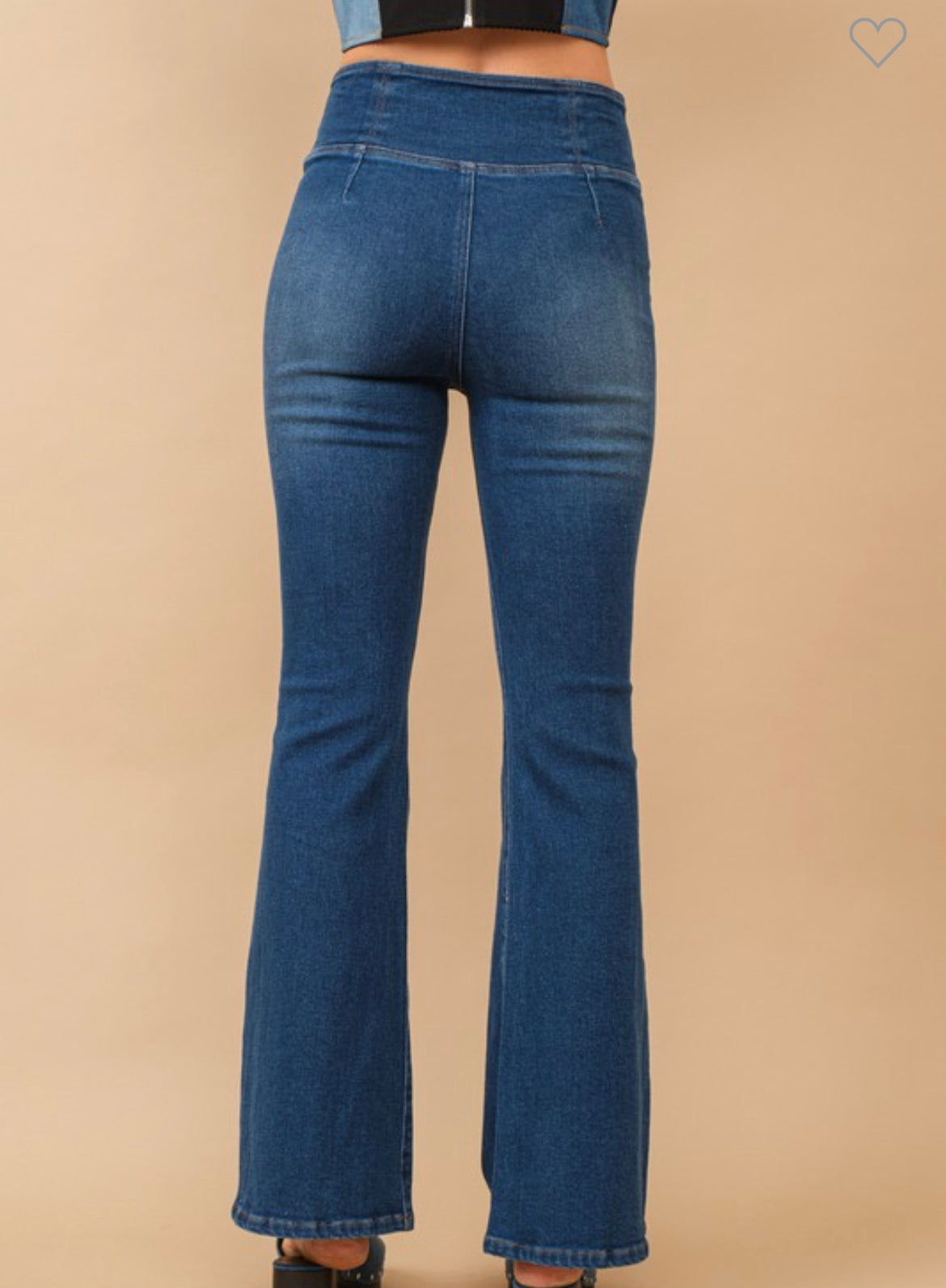 Front overlap Bell Jeans