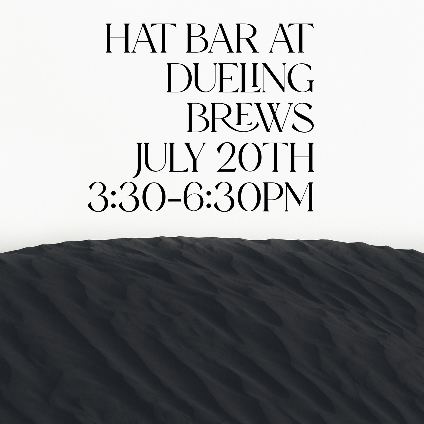 Hat Bar at Dueling Brews July 20th