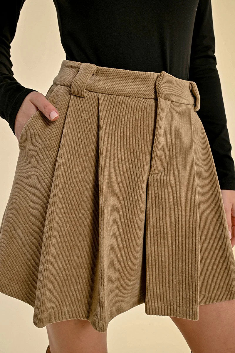 Velvet Corduroy Skirt