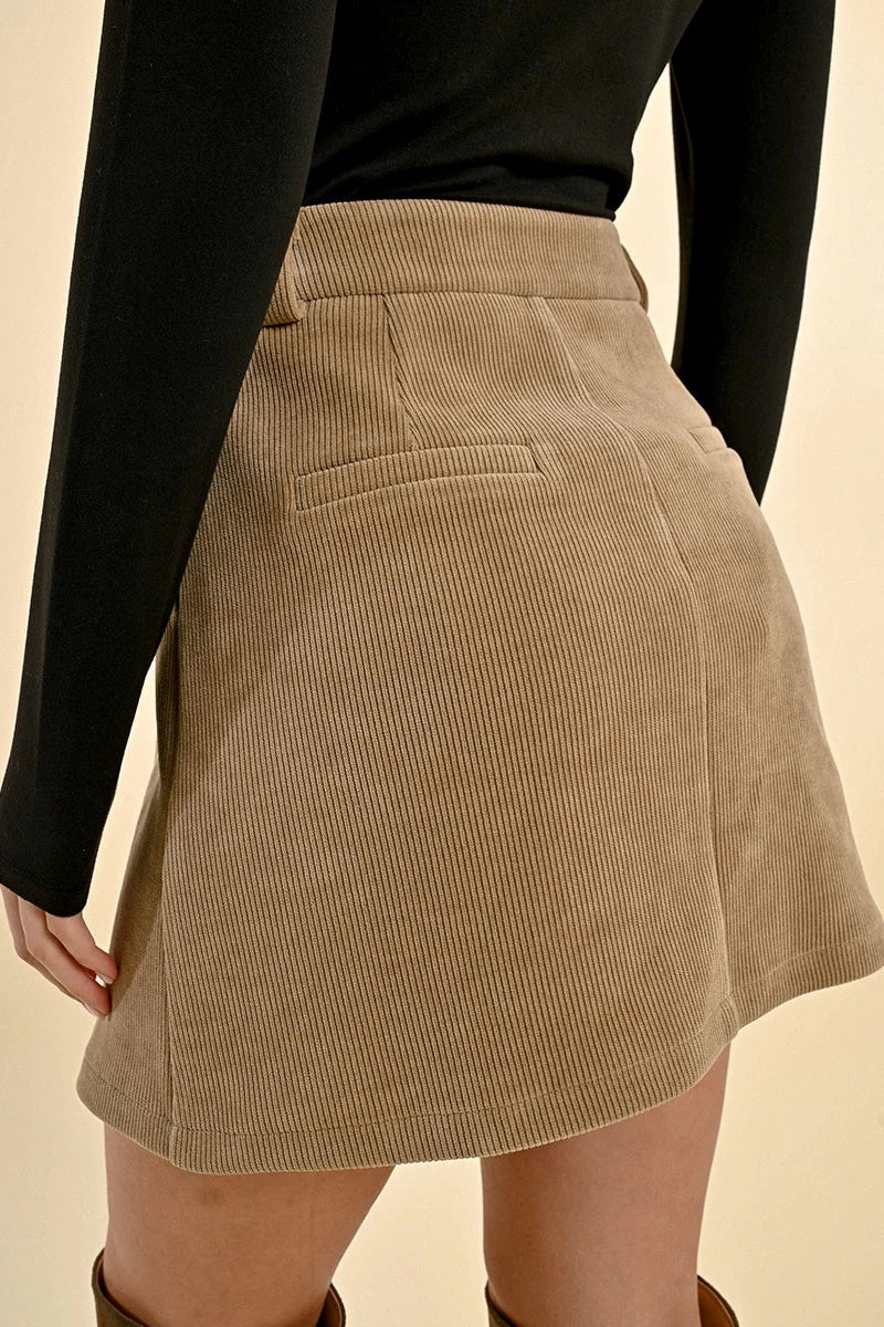 Velvet Corduroy Skirt