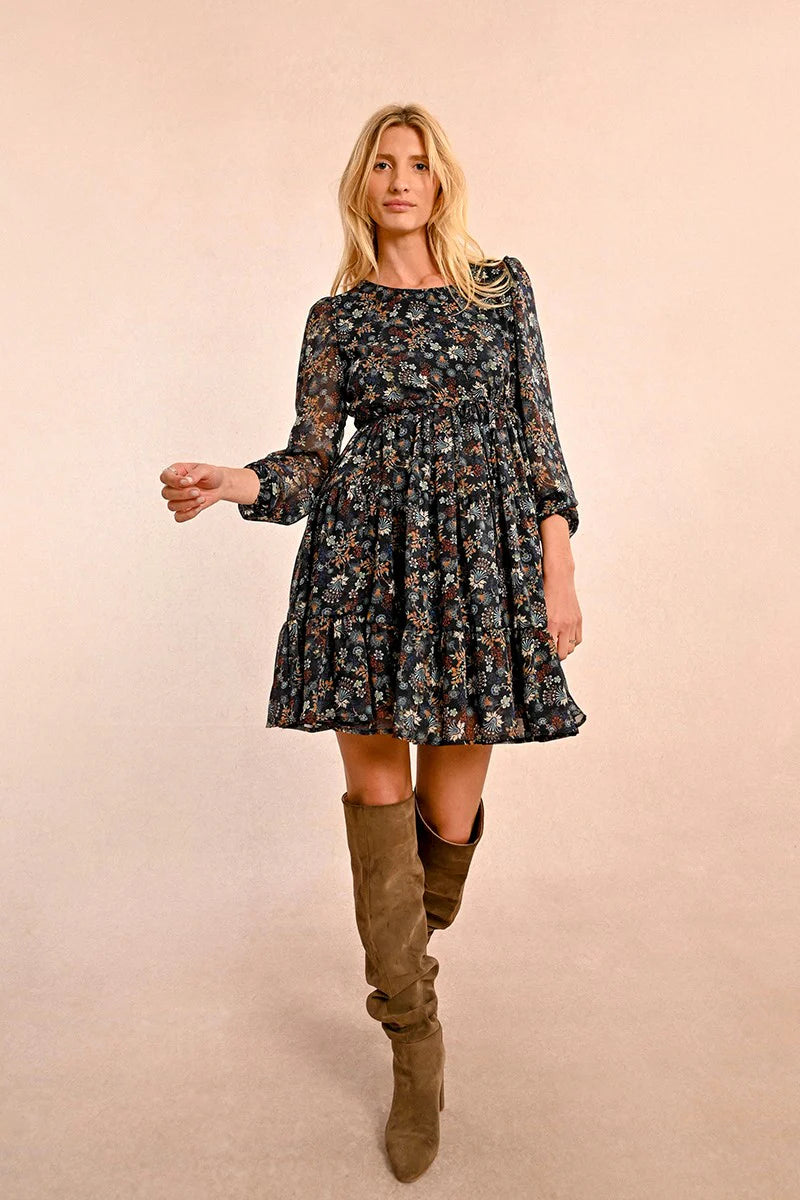 Floral Print Skater Dress