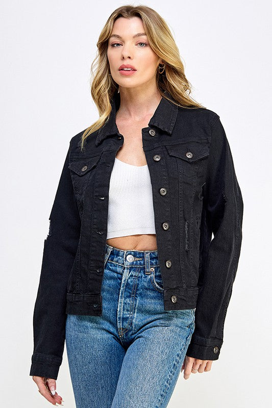 Stretch Denim Jacket