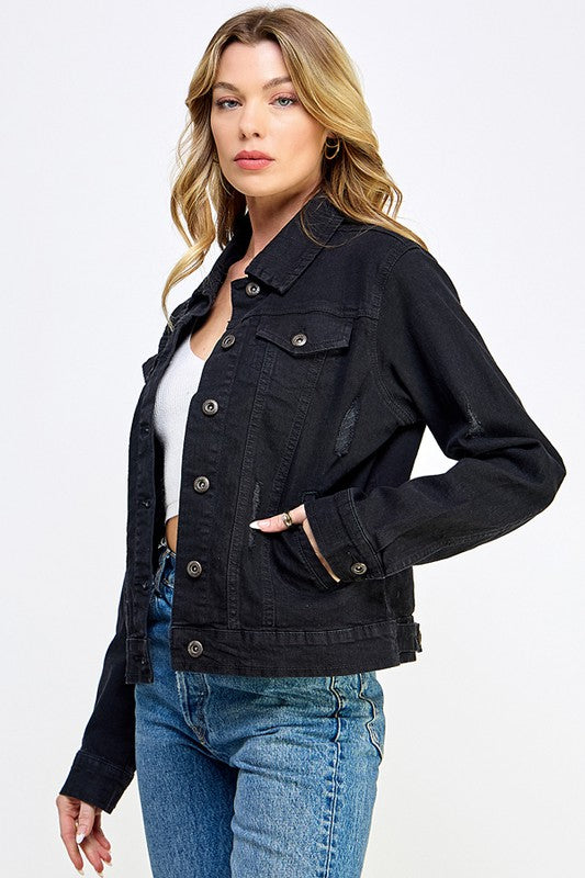 Stretch Denim Jacket