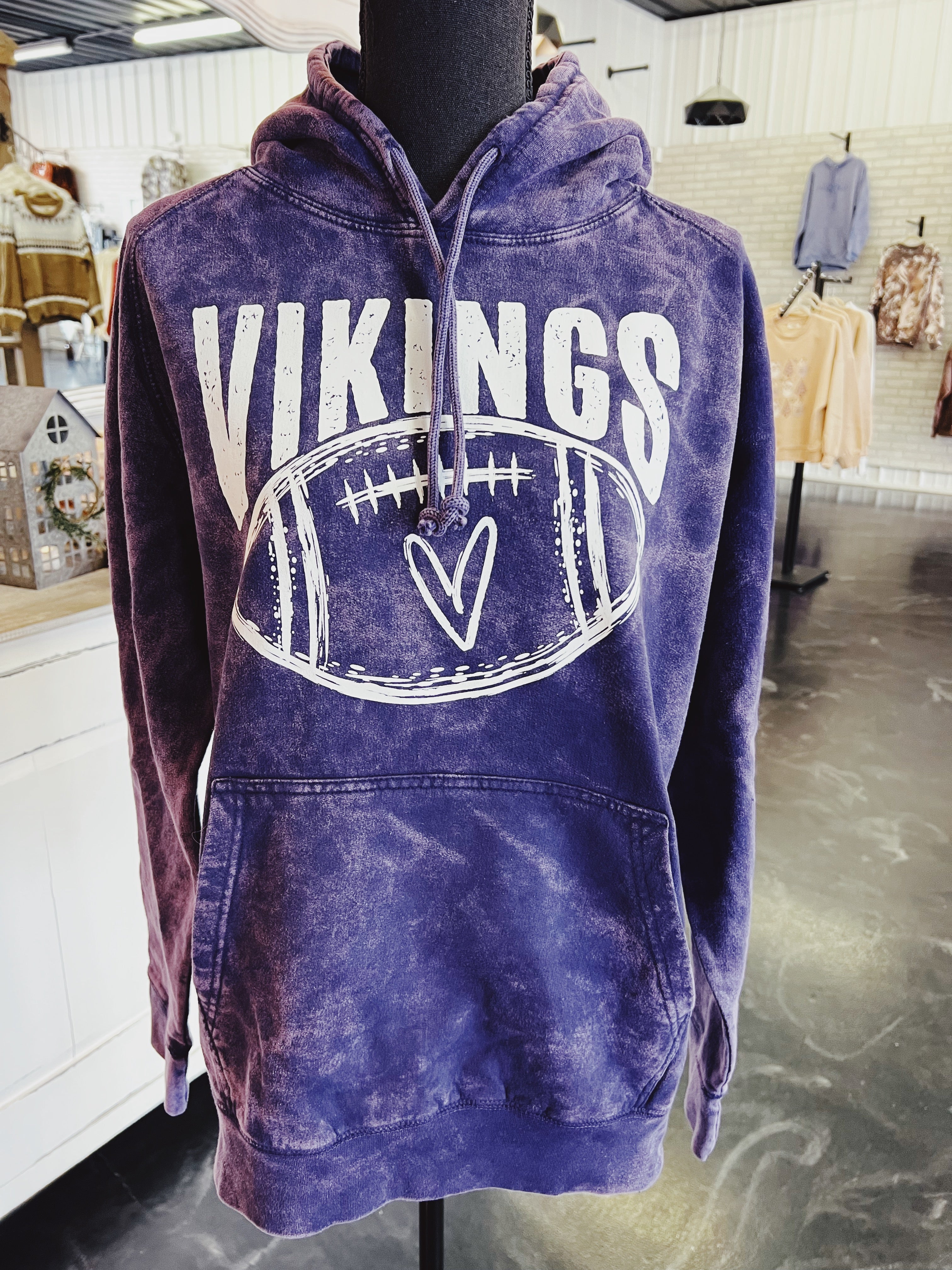 Preorder - Vikings Love Vintage Wash Hoodie – Pippi Lane Boutique