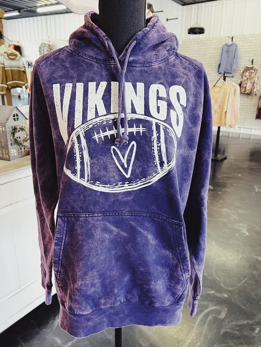 *Preorder - Vikings Love Vintage Wash Hoodie